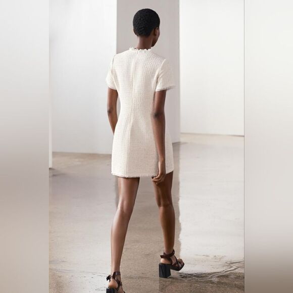 ZARA SHORT STRUCTURED DRESS ZW COLLECTION - Picture 6 of 12
